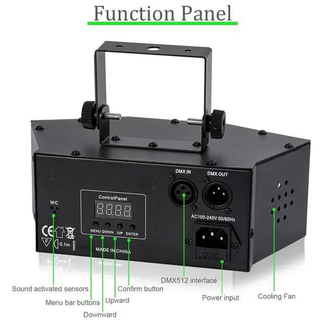 Alt view image 3 of 6 - Dj Party Disco Ball Light Support DMX512 and Sound Activated, LED Stage Strobe Lighting for Parties Indoor Dance Floor Birthday Rave Bar Karaoke KTV Xmas Christmas Wedding Show Club