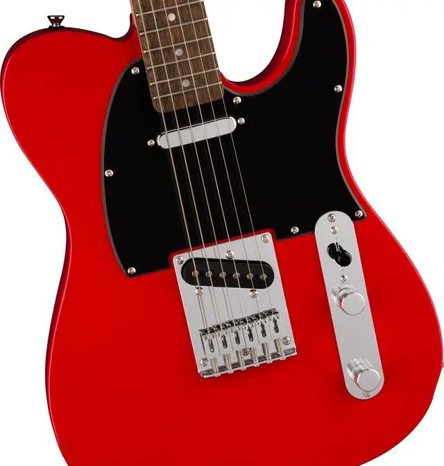 Alt view image 3 of 7 - Squire Sonic Telecaster Electric Guitar, Torino Red, Laurel Fingerboard