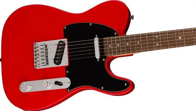 Alt view image 5 of 7 - Squire Sonic Telecaster Electric Guitar, Torino Red, Laurel Fingerboard