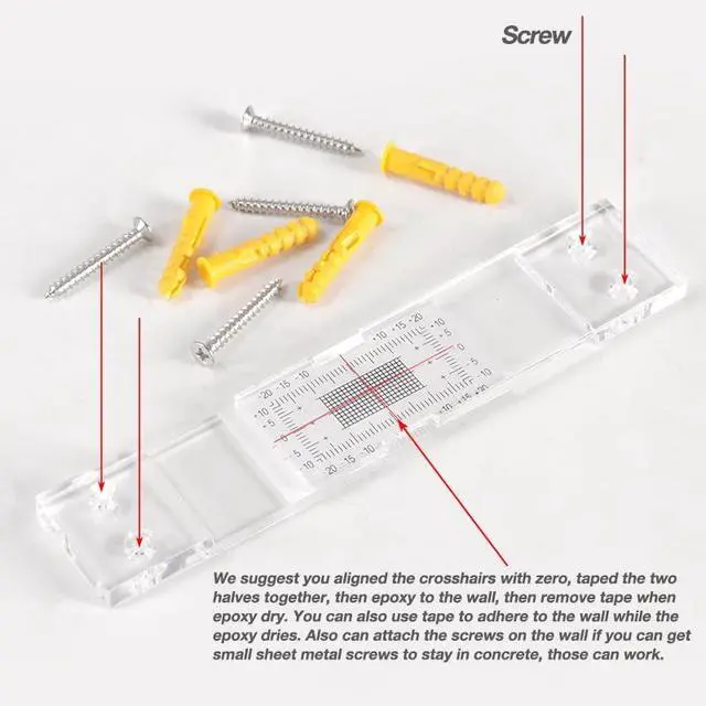 Alt view image 4 of 7 - Crack Monitoring Record, Standard Tell-Tale Crack Monitor for the Standard and Corner Tell-Tale (10PCS)
