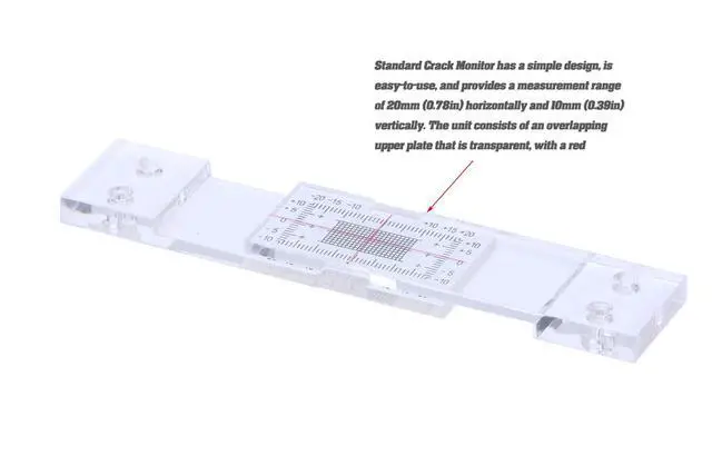 Alt view image 7 of 7 - Crack Monitoring Record, Standard Tell-Tale Crack Monitor for the Standard and Corner Tell-Tale (10PCS)