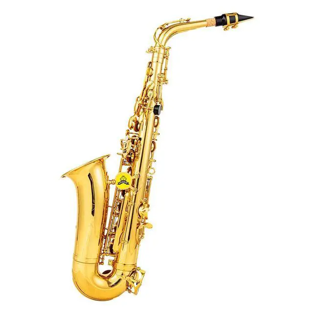 Alt view image 2 of 7 - Alto Saxophone HighQualityBrassSaxwith E-Flat Gold Lacquer Saxophon CaseMouthpiece AccessoriesIdealfor Beginnersto Advanced Musicians