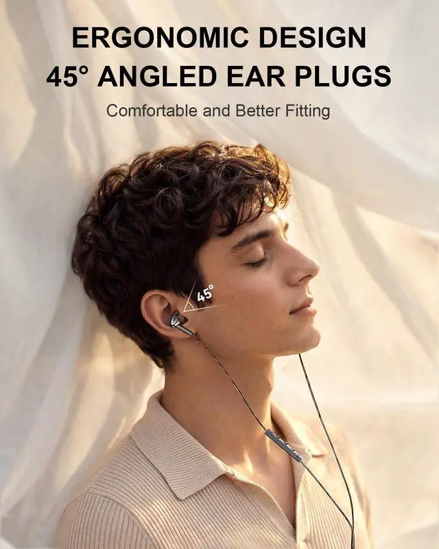Alt view image 4 of 7 - Quad Driver Wired in-Ear Headphones, Professional Hi-Res Earphones | Hi-Res Audio, High Fidelity Sound, 3.5mm to Type-C Adapter, Clear MEMS Mic, Professional Noise Isolating