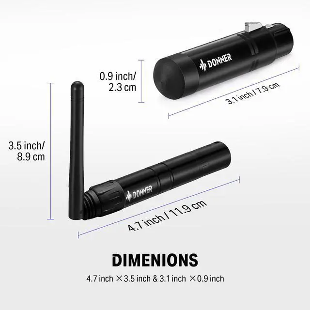 Alt view image 5 of 7 - DMX512 Wireless Controller Dfi DJ 2.4G DMX Wireless 5 Receivers Short Version with Light Dome & 1 Transmitter Stage Lighting Control for LED Stage Disco Party Bar Lighting 6 PCS Black