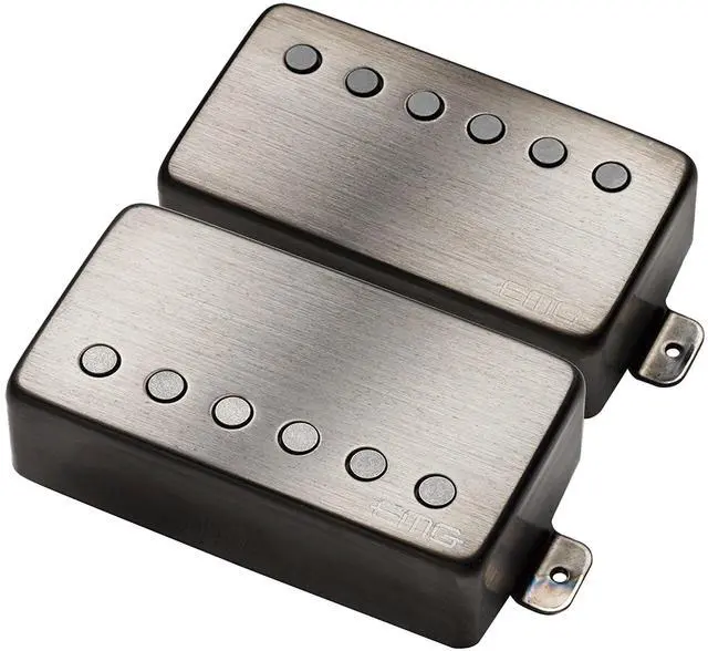 Main image of JH James Hetfield Electric Guitar Pickup Set, Brushed Black Chrome