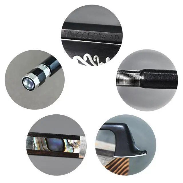 Alt view image 3 of 7 - Brandnew Carbon Fiber VIOLIN BOW 4/4 Size Deep & Powerful Tone, Art No.106VB