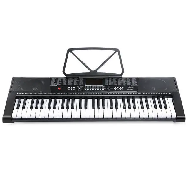 Alt view image 2 of 7 - 61key Standard Keys Keyboard with USB Music Player,Including Headphone,Stand,Stool & Power Supply-The electronic keyboards