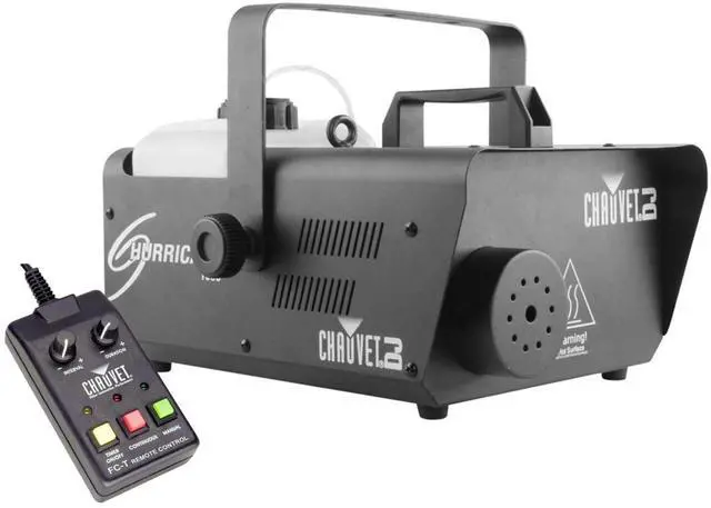 Main image of Hurricane 1600 Compact High-Output Fog Machine w/Timer Remote & Automatic Shut-Off, BLACK