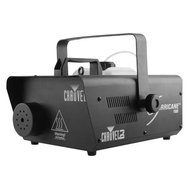 Alt view image 7 of 7 - Hurricane 1600 Compact High-Output Fog Machine w/Timer Remote & Automatic Shut-Off, BLACK