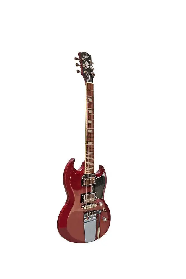 Alt view image 2 of 6 - IVSV-300 CHERRY RED Solid-Body Electric Guitar, cherry Red