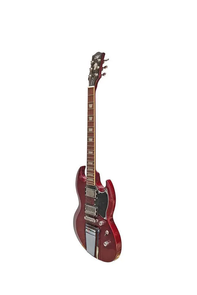 Alt view image 6 of 6 - IVSV-300 CHERRY RED Solid-Body Electric Guitar, cherry Red