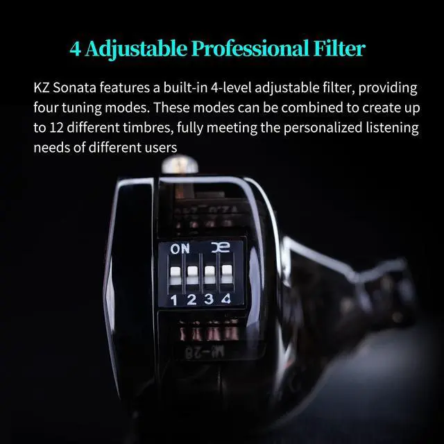 Alt view image 7 of 7 - Sonata 14BA in-Ear Monitor 3.5 Jack Headphone with Mic | Great Sound Separation IEM. Wide Frequency Range Powerful Bass and Detailed Treble for Serious Listening, Studio, Gaming