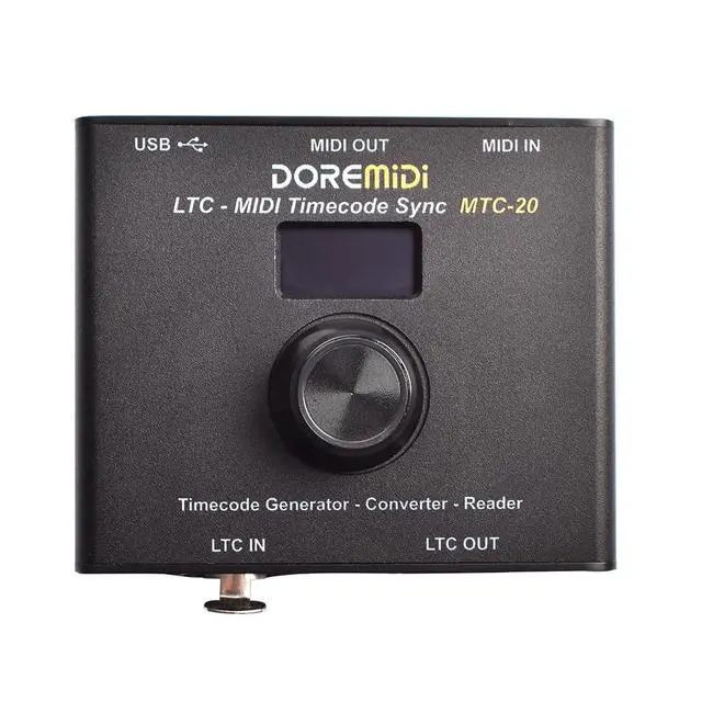 Alt view image 3 of 7 - LTC-MIDI Timecode Sync (MTC-20) device to synchronize MIDI timecode and SMPTE LTC timecode MTC-20