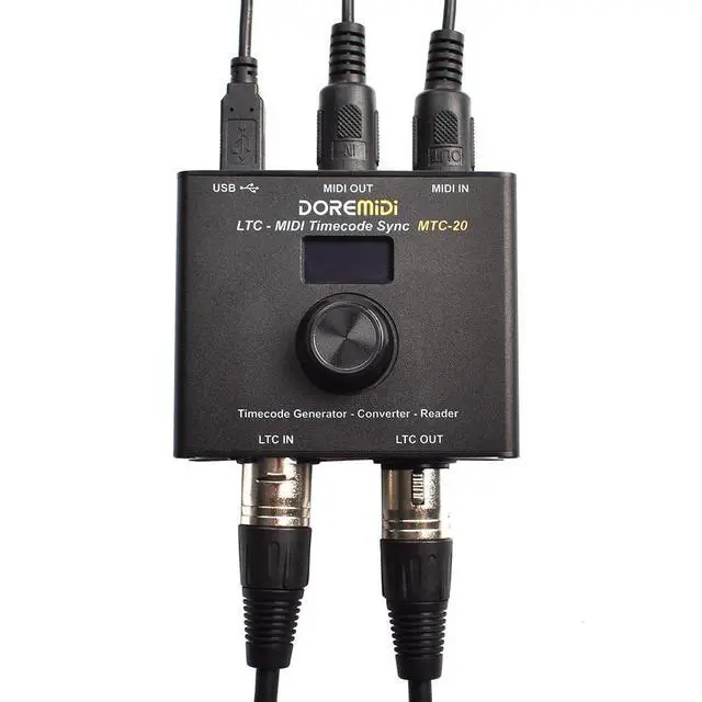 Alt view image 4 of 7 - LTC-MIDI Timecode Sync (MTC-20) device to synchronize MIDI timecode and SMPTE LTC timecode MTC-20