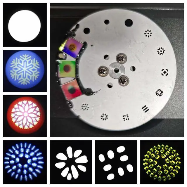 Alt view image 2 of 6 - LED 200W Beam Moving Head Light with (6+12+24 combinable Effects),13 Patterns (3 Glass Images)+White Light