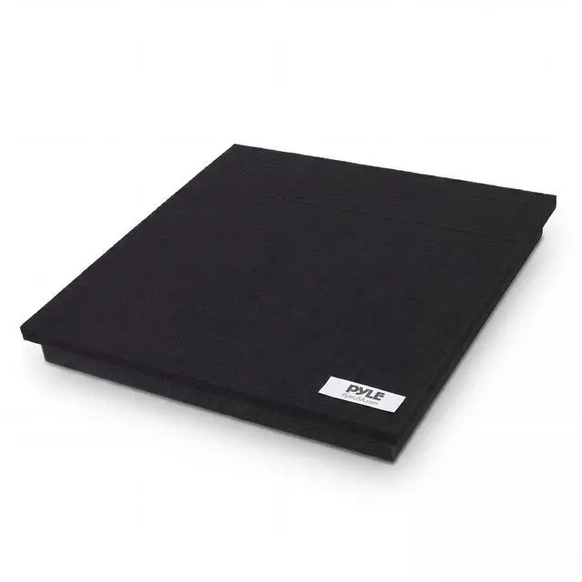 Main image of Sound Dampening Speaker Riser Foam - Audio Acoustic Noise Isolation Platform Pads Recoil Stabilizer w/ Rubber Base Pad For Studio Monitor, Subwoofer, Loud Speakers - PSI15 (15 x 15 x 1.8 Inch)