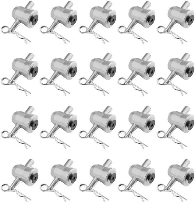 Main image of 20 Pack F34 F33 Aluminum Half Conical Coupler with Clip Pin,Truss Connector | M12 Threaded Bolt, For Stage