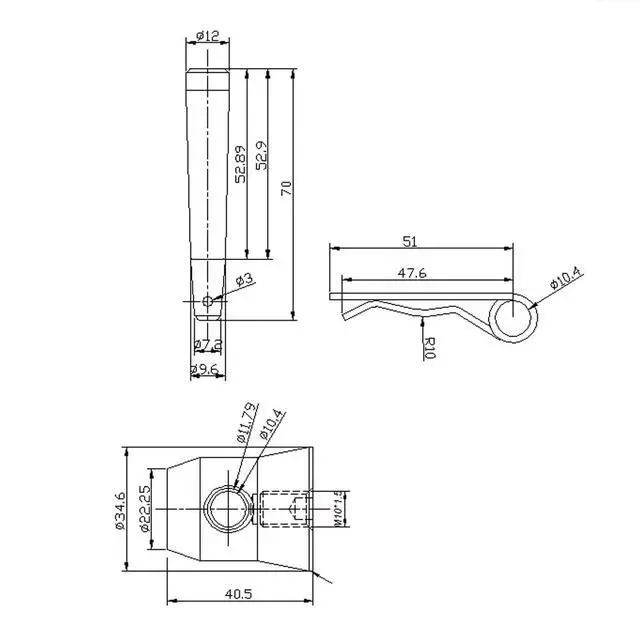 Alt view image 2 of 3 - 20 Pack F34 F33 Aluminum Half Conical Coupler with Clip Pin,Truss Connector | M12 Threaded Bolt, For Stage
