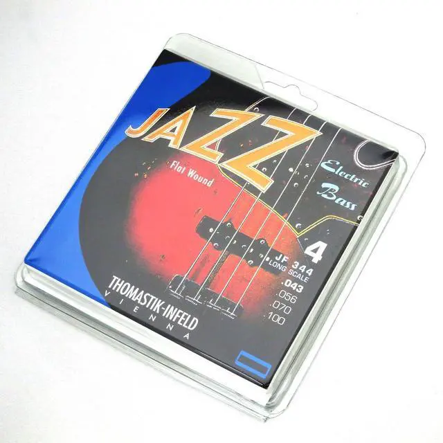 Alt view image 3 of 3 - Bass Guitar Strings - Flatwound Bass Strings For a Rich and Warm Traditional Jazz Sound - Durable String Set Includes JF34043 JF34056 JF34070 JF34100 - Made in Vienna