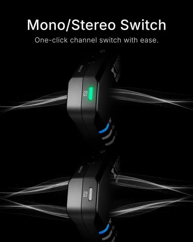Alt view image 3 of 7 - J02S 2.4G Stereo in Ear Monitor System(1 Transmitter & 3 Receivers) | Wireless IEM System,Low Latency,10 Hours Operation,164Ft(50m) Range,Auto-Pairing for Stage Monitoring,Musicians,Band,Church