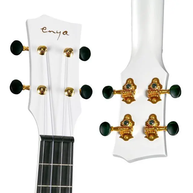Alt view image 5 of 7 - NOVA UE Pro 26" Travel Carbon Fiber Acoustic-Electric Ukulele, White | AcousticPlus Pickup, Built-In Effects, USB Rechargeable, Lightweight 1.98 lb, Cutaway Design, Kit with Case and Accessories