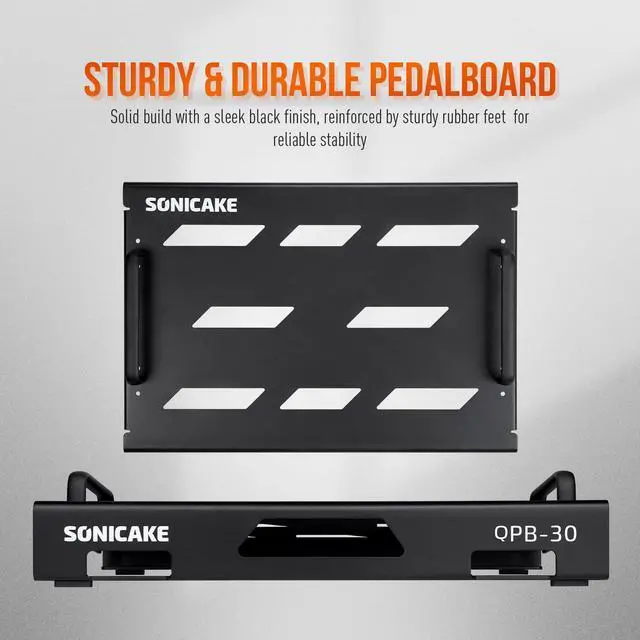 Alt view image 4 of 7 - 18" Guitar Pedal Board, Guitar Effects Light Aluminum Alloy Pedalboard 18"x 12.7" with Carry Bag, Included Pedals Mountain Tape, Cable Tie & Screwdriver (L Pedal with Bag)