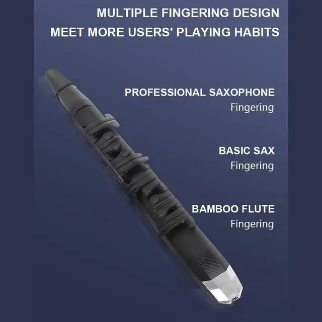Alt view image 2 of 7 - S1 Professional Performance Saxophone, Wireless Electronic Wind Instrument, Digital Synthesizer Aerophone Portable