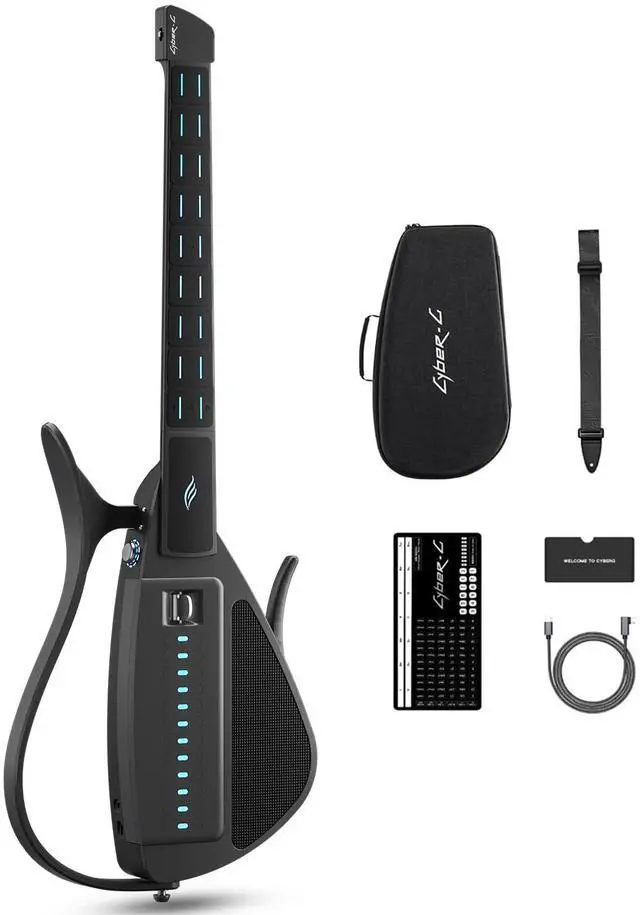 Main image of Enya Stringless Smart Guitar with Built-In Speaker & Drum | App-Controlled Chords,Hundreds of Instrument Sounds,Portable Foldable Travel Guitar,Quick-Learn for Adults/Beginners