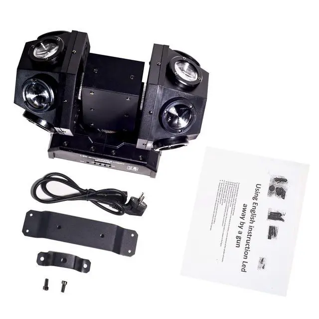 Alt view image 6 of 7 - Moving Head DJ Light with Rotating Beam - Stage Light, Sound Activated, DMX512, Perfect for DJ, KTV, Disco, Party, Wedding, Festival
