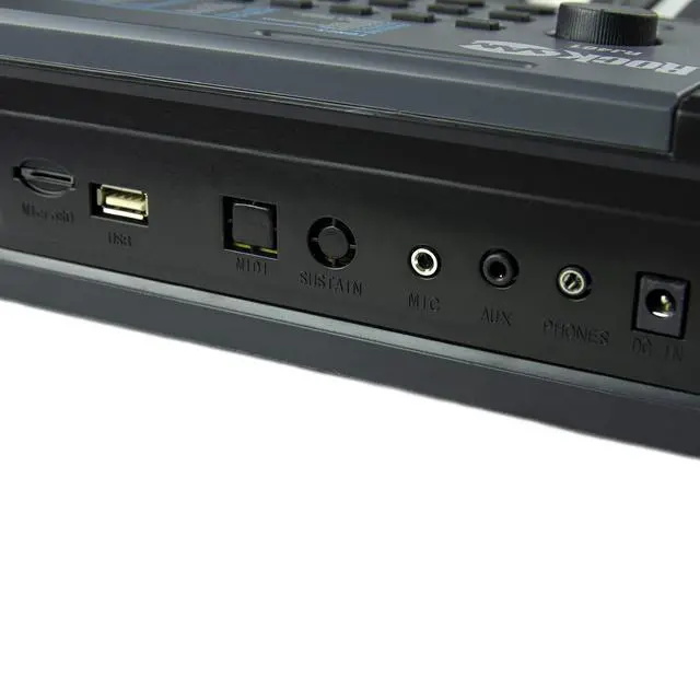 Alt view image 5 of 7 - RJ461 61 Key Keyboard Piano with Pitch Bend for Beginners | Beginner electric keyboard piano with pitch bend, power supply, note stickers and Simply Piano lessons for all ages
