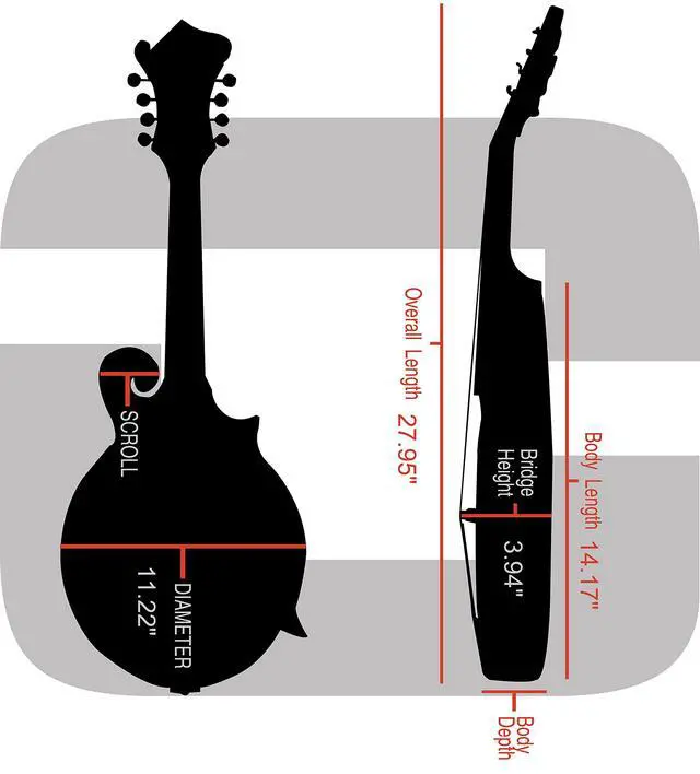 Alt view image 6 of 6 - Hard Shell Case for F-Style Mandolin in Vintage Brown(CRW620MFBR)