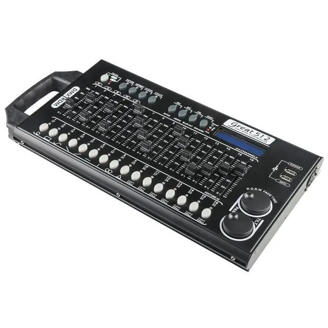 Alt view image 6 of 7 - DMX 512 Stage Light Controller - 512 Channel DMX Lights Controller with Built-in Program and RDM Dip Switch Function