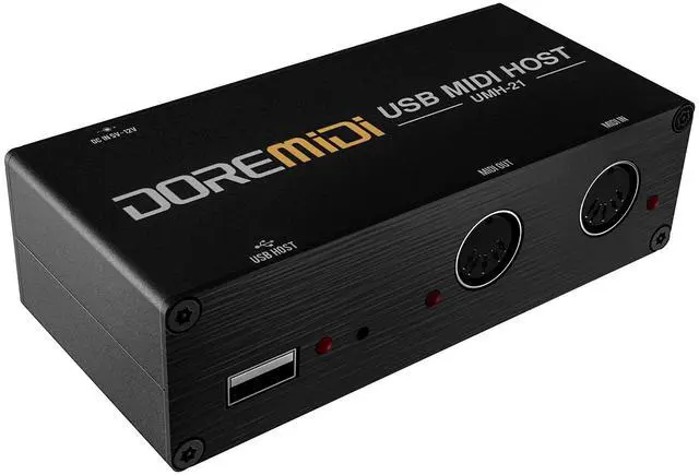 Main image of Upgraded USB Host MIDI Interface, 1-in and 1-out, High Speed USB to MIDI Converter, Standard MIDI 16 Channels, Compatible with USB1.0/1.1 (UMH-21)