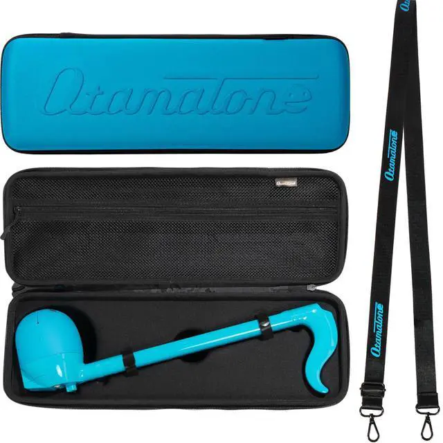 Main image of Official Portable Case for Deluxe Size (17.25 inch) - Blue | Musical Instrument Toy Hard Shell Cover, Smooth Fitted Protective Interior with Official Logo Strap, Inner Sipper Pouch