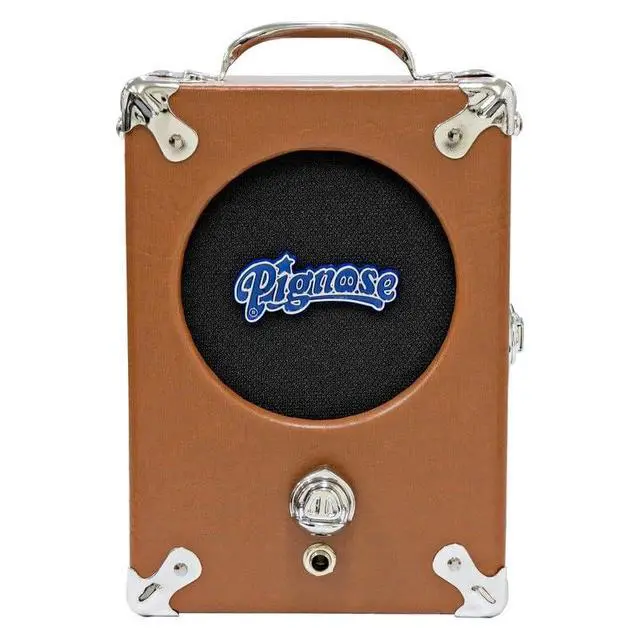 Alt view image 3 of 7 - Pignose Legendary 7-100 Portable Guitar Amplifier with Bundle Featuring AC Power Supply, Cable, Can Operate on Batteries - Brown Tolex Finish BR