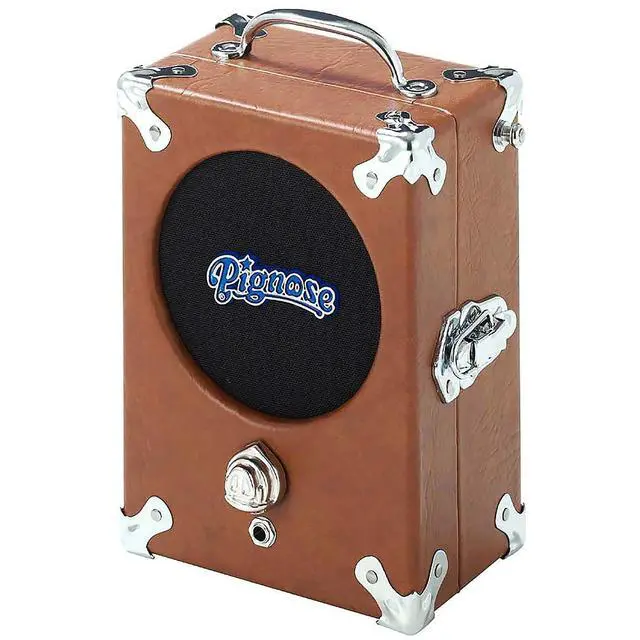 Alt view image 2 of 7 - Pignose Legendary 7-100 Portable Guitar Amplifier with Bundle Featuring AC Power Supply, Cable, Can Operate on Batteries - Brown Tolex Finish BR