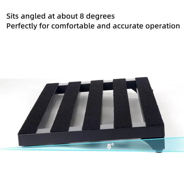 Alt view image 4 of 7 - 22" x 12.5" Guitar Pedal Board with Built-in Power Supply | 10 DC Outputs, 9/12/18V, Includes Mounting Tapes, Lightweight