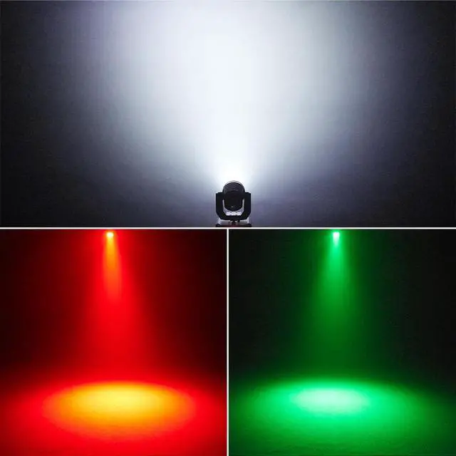 Alt view image 3 of 7 - Mini Moving Head Light, 30W Compact Led DJ Stage Lights Moving Head Wash with Halo Effects, Remote/ DMX512/ Sound Control for Wedding DJ Party Disco Club Small Venues