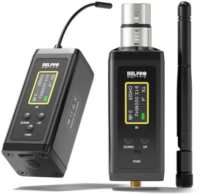 Main image of UHF Wireless in Ear Monitor System for Stage, 902-927MHz,300ft Range | 50-Channel, Low Latency, Transmitter & Beltpack Receiver with Antenna for Church, Rehearsal, Live Performance, F10P