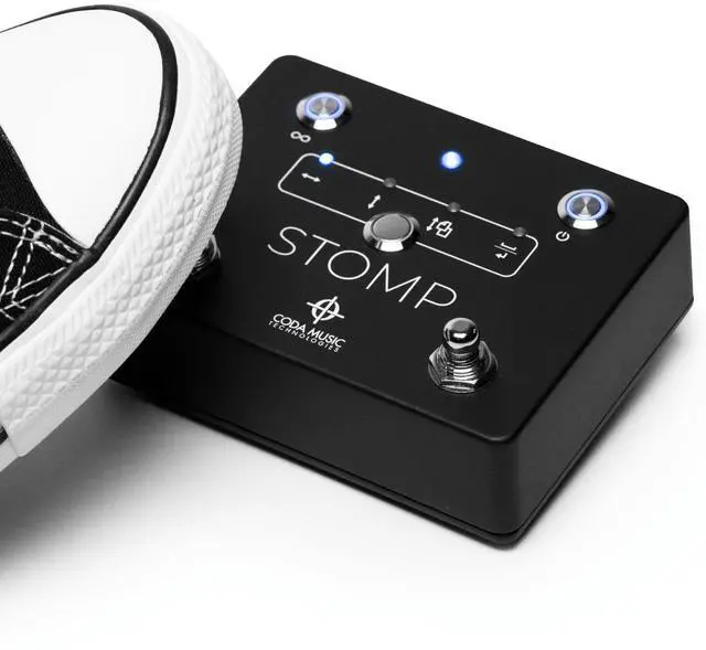 Main image of Stomp Bluetooth Page Turner for iPad & Tablets, Hands-Free Foot Pedal | Wireless Bluetooth Page Turner Pedal Compatible with iOS, Kindle Fire, iPhone, iPad, Mac and Android
