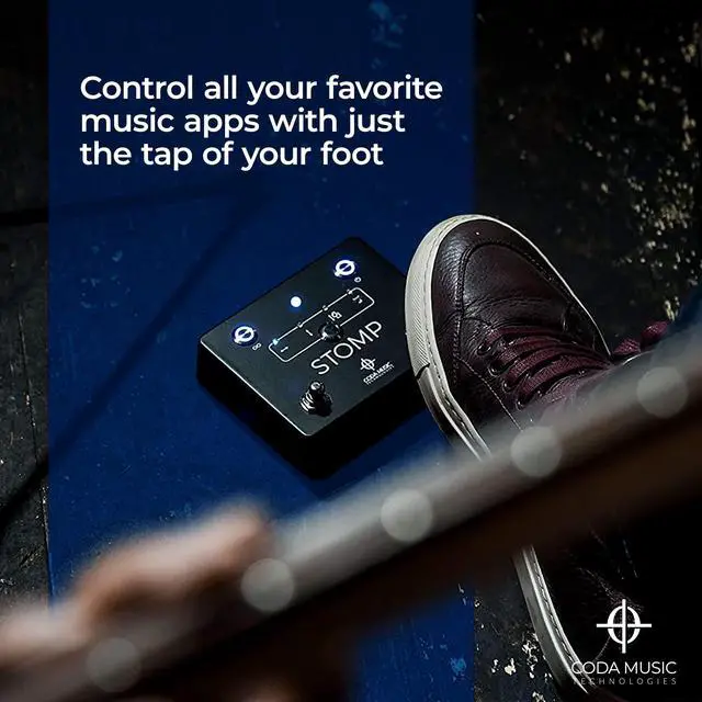 Alt view image 5 of 7 - Stomp Bluetooth Page Turner for iPad & Tablets, Hands-Free Foot Pedal | Wireless Bluetooth Page Turner Pedal Compatible with iOS, Kindle Fire, iPhone, iPad, Mac and Android