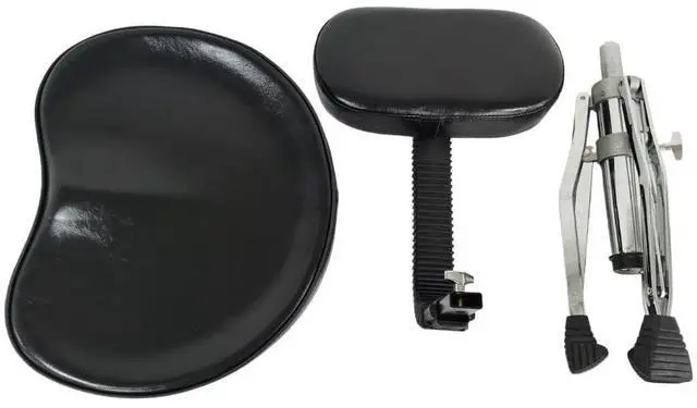 Alt view image 6 of 7 - Hydraulic Drum Throne with Backrest Height Adjustable Heavy Duty Drum Stool Extra Wide Saddle Seat with Non-Slip Base Thick Padded Drum Chair for Adult Drummers Guitar Players