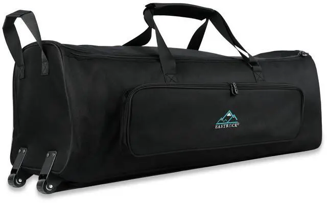 Main image of Drum Hardware Bag with Wheels, Heavy-Duty Rolling Drum Hardware Case for Percussion Stands, Cymbal Stands, Pedals & Drum Accessories, Large Capacity Wheeled Drum Carry Bag