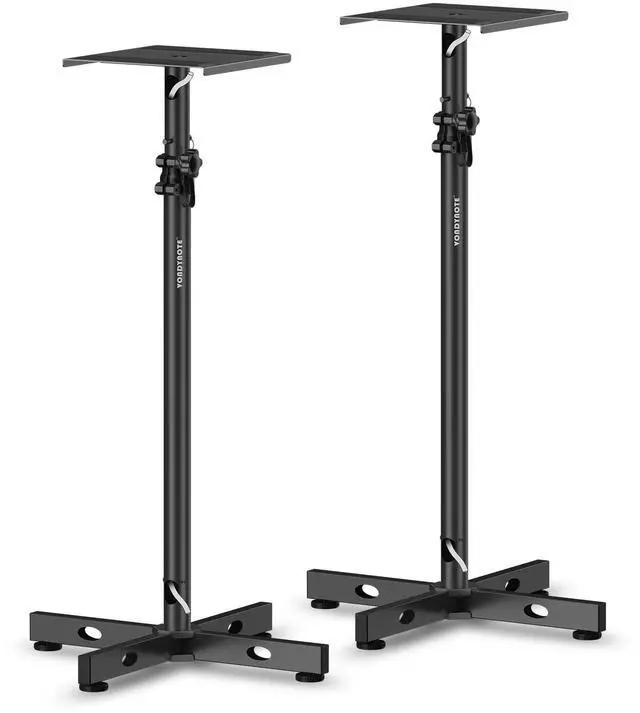 Main image of Studio Monitor Stands Speaker Stands Pair with Cable Management | Adjustable Height 33"-51", Floor Speaker Stand, for Monitor Speakers Laptop Projector CD Player