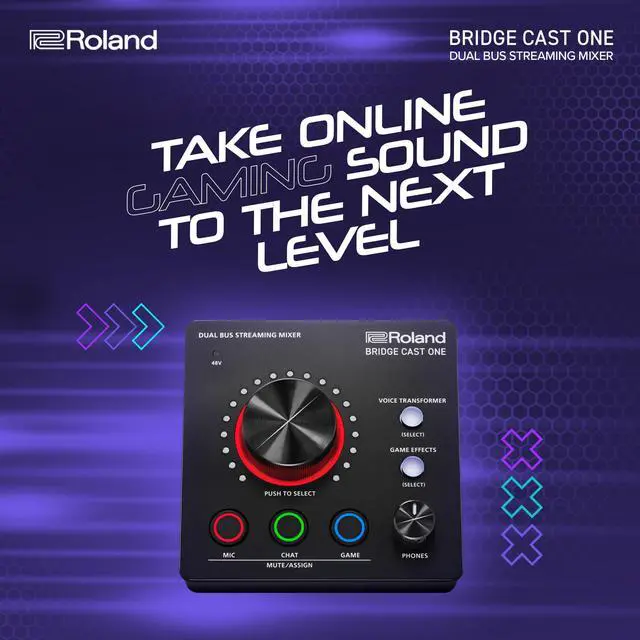 Alt view image 2 of 6 - BRIDGE CAST ONE Dual Bus Streaming Mixer | Compact Audio Streaming Mixer | For Online Gamers & Content Creators | 32-Bit Hardware DSP | USB-C Windows and Mac Connectivity | XLR Mic Support