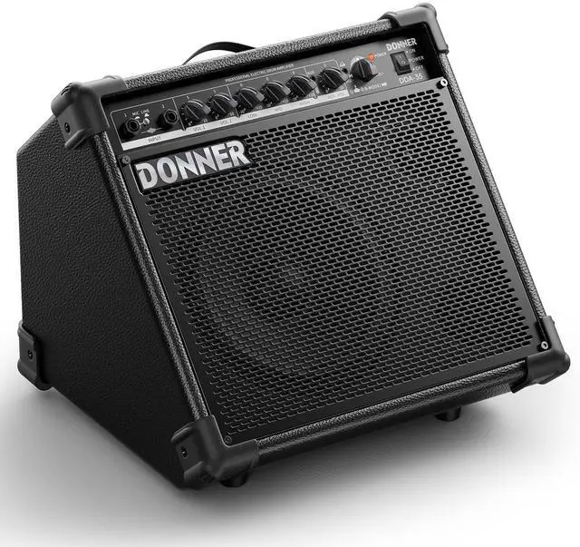 Main image of 35-Watt Electronic Drum Amplifier DA-35, 2x8 Speakers, 2-Channel, 3-Band EQ, DI Out, Wireless Audio, Black, Compatible with Electronic Drum & Keyboard, Digital Modeling Amplifier