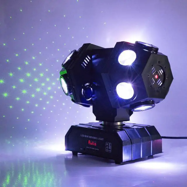 Main image of Moving Head Stage Lights Professional DMX512 DJ Lights Sound Activated for KTV Disco Party Wedding Concert Festival