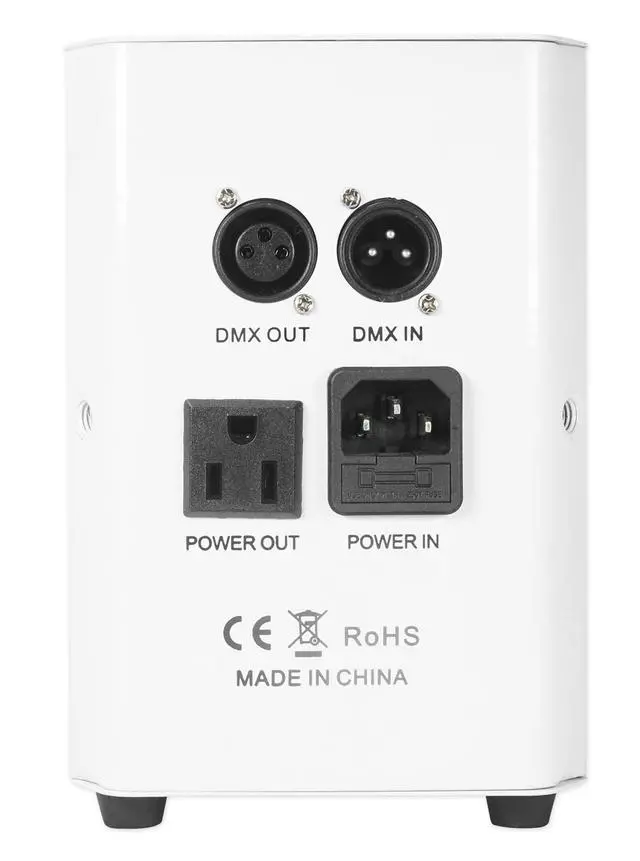 Alt view image 2 of 6 - RockWedge LED 54W RGBWA+UV Rechargeable Wireless DMX Par Light | Built-In 7500mAh Rechargeable Battery, Up to 36 Hours Single Color Runtime, 4 Hour Recharge, 6 or 10 Channel DMX, White
