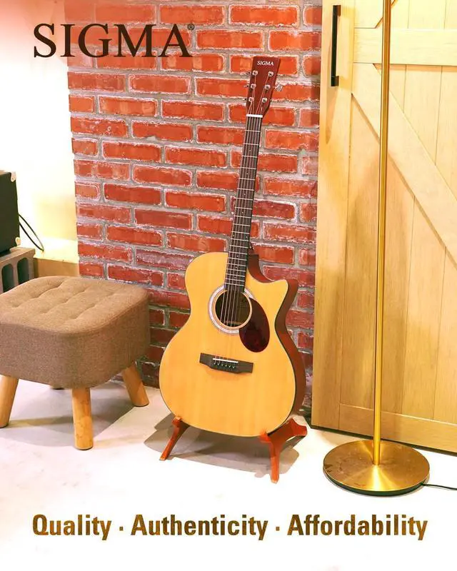 Alt view image 7 of 7 - 40 Acoustic Electric Guitar, OOO Cutaway, Name Brand EXP16 Strings, Solid Spruce Top, Satin Natural, Sapele/Mahogany Back & Sides, Right(OOOCE)