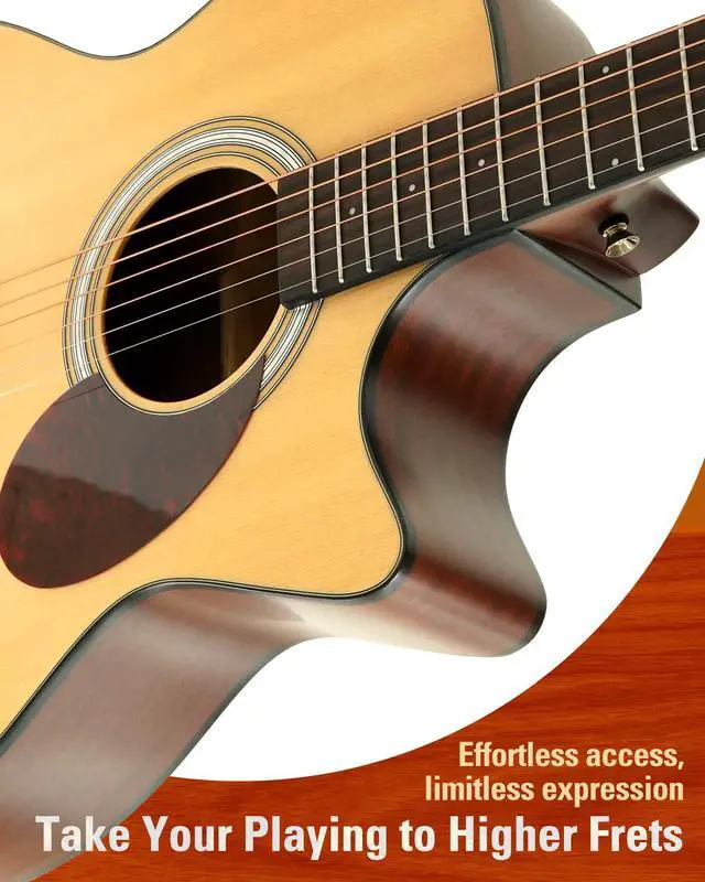 Alt view image 4 of 7 - 40 Acoustic Electric Guitar, OOO Cutaway, Name Brand EXP16 Strings, Solid Spruce Top, Satin Natural, Sapele/Mahogany Back & Sides, Right(OOOCE)